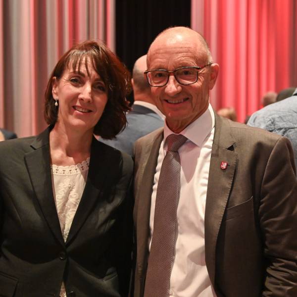 Zusammen mit René Huber, Stadtpräsident Kloten und Bankrat der ZKB 